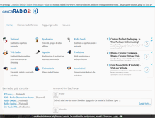 Tablet Screenshot of cercaradio.it